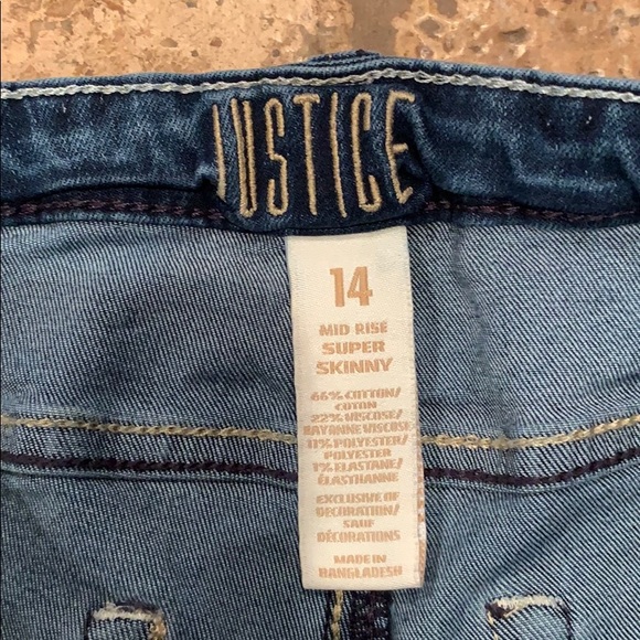 Justice Mid Rise Super Skinny Jean - Picture 2 of 3